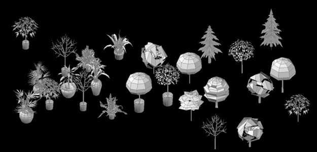 Bäume - Büsche - 3D-Pflanzen